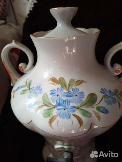 Фарфоровый электро самовар СССР
