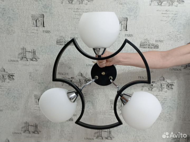 Люстра потолочная подвесная бу