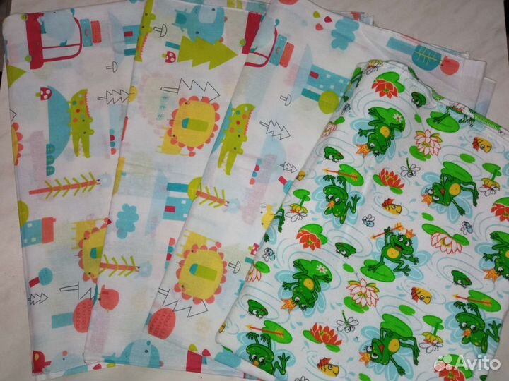 Пеленки детские новые (бязь, ситец, фланель)