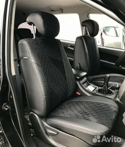 Авточехлы экокожа алькантара универсальные