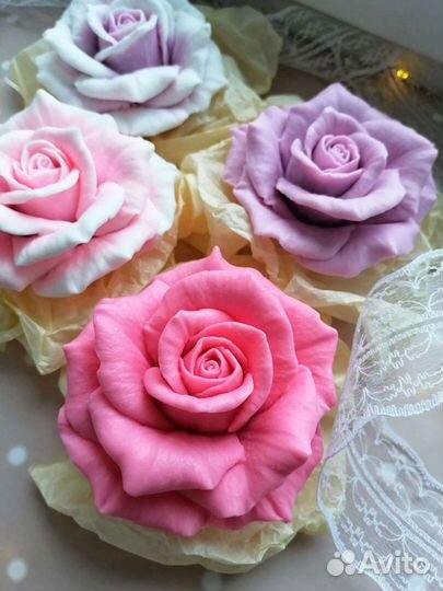 Мыло ручной работы роза