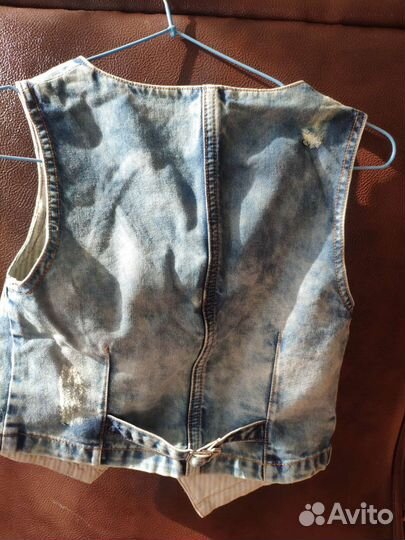 Жилет Gulliver джинсовый для мальчика 122