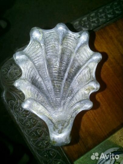 Пепельница чугун Рыбка Рыба с ракушкой СССР