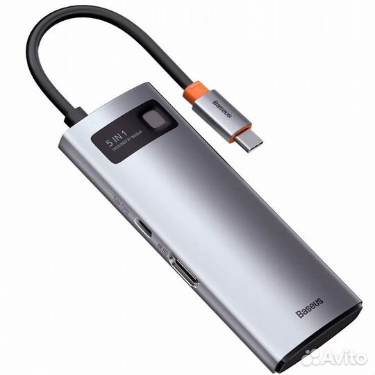 Хаб Baseus Metal Gleam Series 5-in-1
