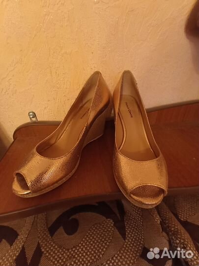 Туфли под золото 36