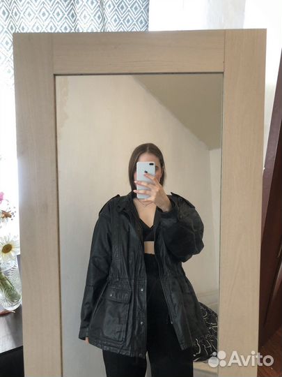 Винтажная куртка из натуральной кожи 46-50