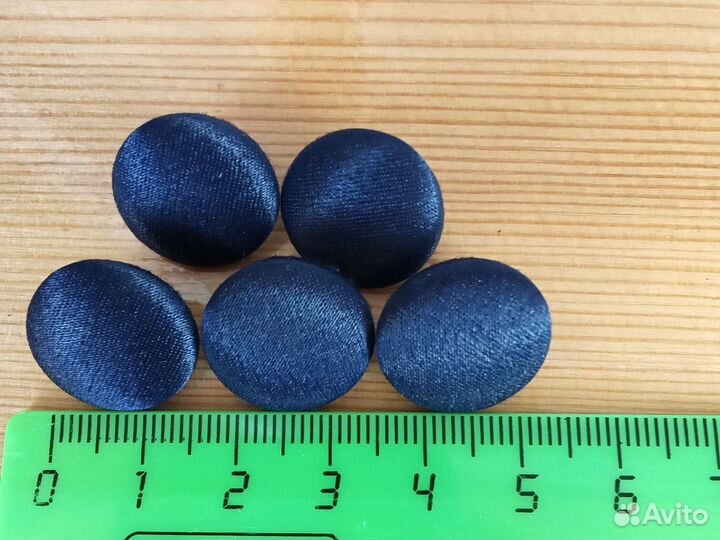 Пуговицы обтянуты тканью, 5шт