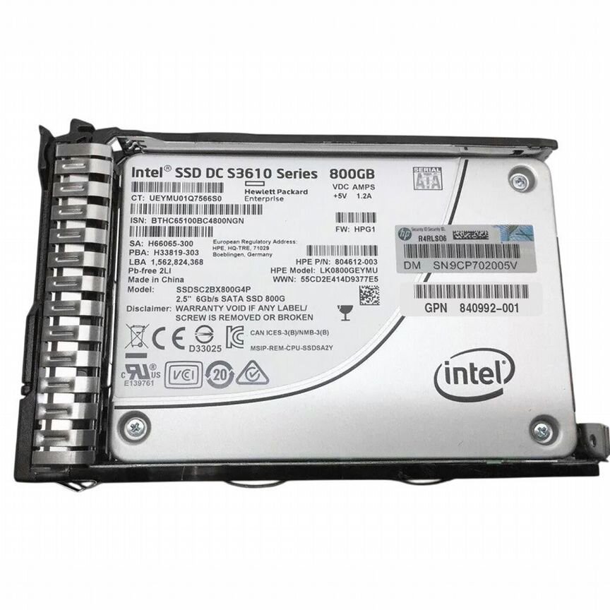[864133-001] Жесткий Диск Hp 864133-001 800gb Sata3 2,5" Ssd