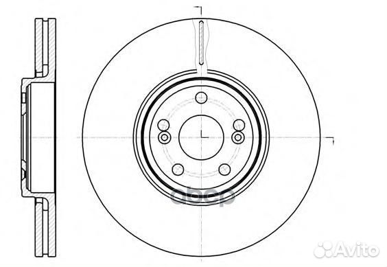 Диск торм. пер. Espace Vel Satis (02) 6123410
