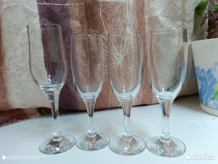 Фужеры четыре