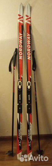 Лыжи 140,160,170 см с палками