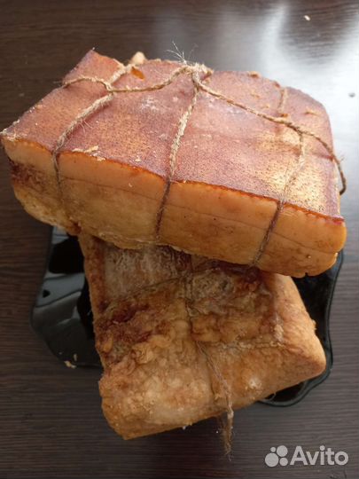 Копченое домашнее сало