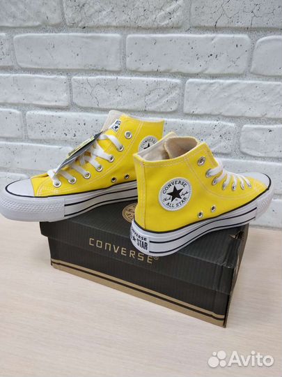 Кеды converse yellow