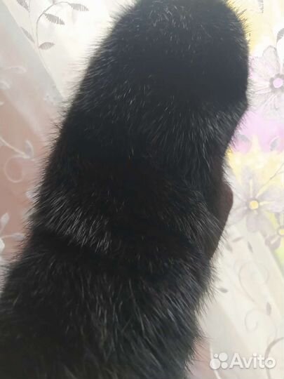 Новые Варежки из натур. меха норки и цигейки р7-9