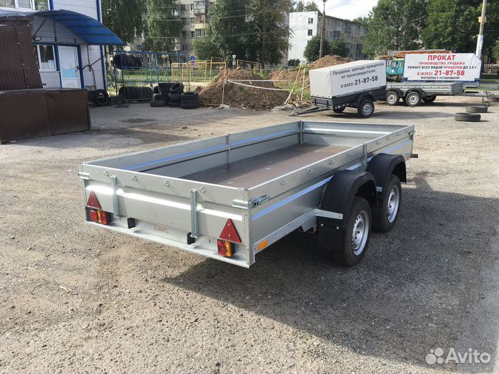 Прицеп двухосный 3,5 м х 1,5 м от производителя