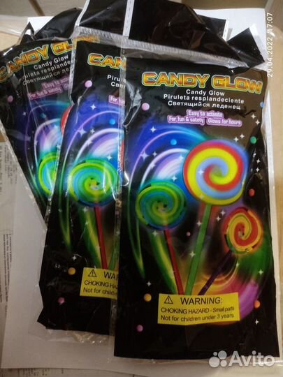 Светящийся леденец волчок (флуоресцентный)