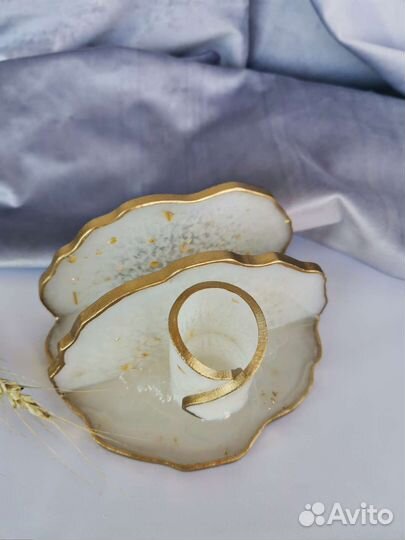 Салфетница с горным хрусталём