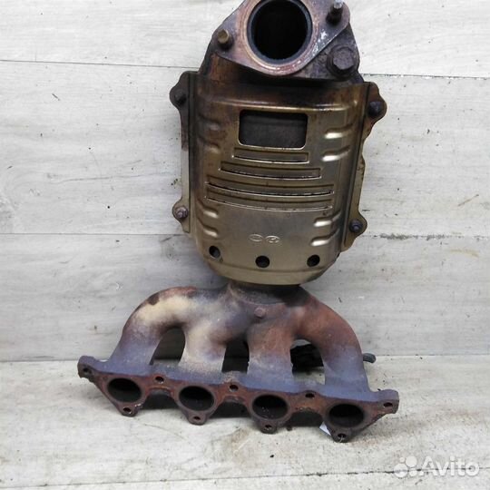 Катализатор Kia Rio II коллектор выпускной