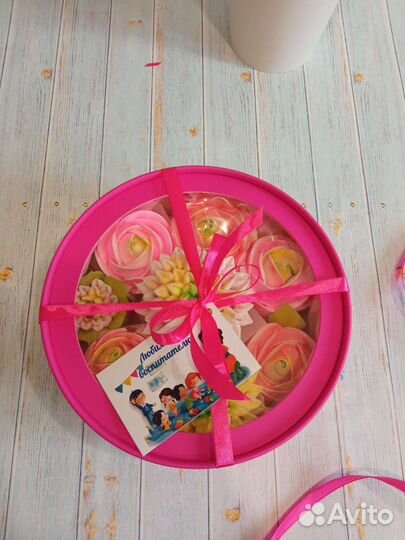 Зефирный букет в коробке