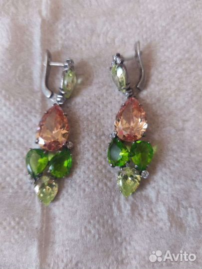 Серьги серебро