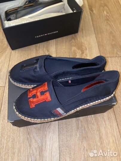 Tommy Hilfiger Monogram Patch Espadrille (Blue)