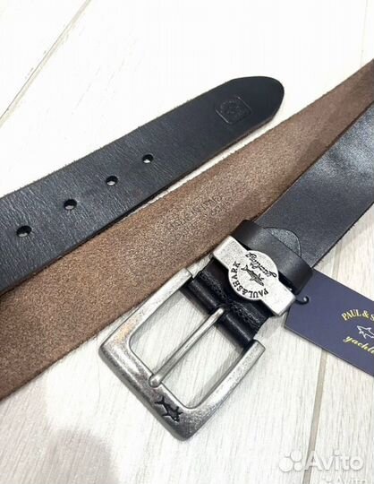 Ремень paul shark мужской кожаный