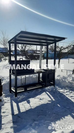 Мангал в стиле лофт