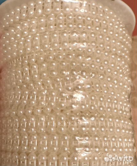 Полубусины на нитке, цена за упаковку