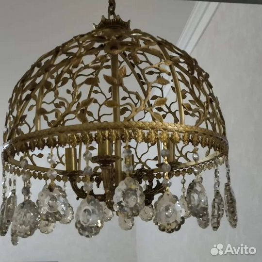 Люстра бронзовая