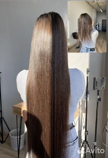 Наращивание волос, афролоконы