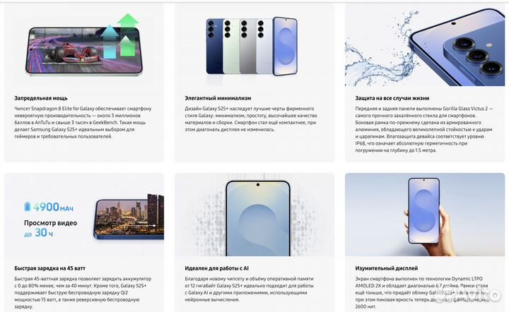 Samsung Galaxy S25+, 12/512 ГБ