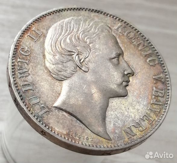 Талер 1871 Бавария. Очень редкий. RRR
