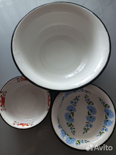 Блюдо эмалированное. Разные