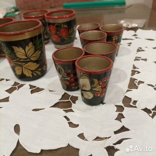 Стопочки СССР хохлома