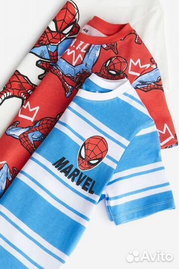 Футболки для мальчика Marvel H&M 110 116 134 140