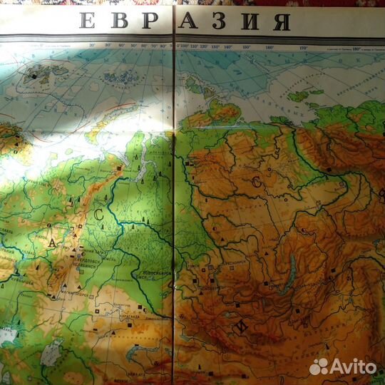 Карта евразия