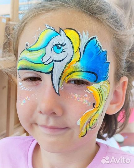 Аквагрим, блеск-тату