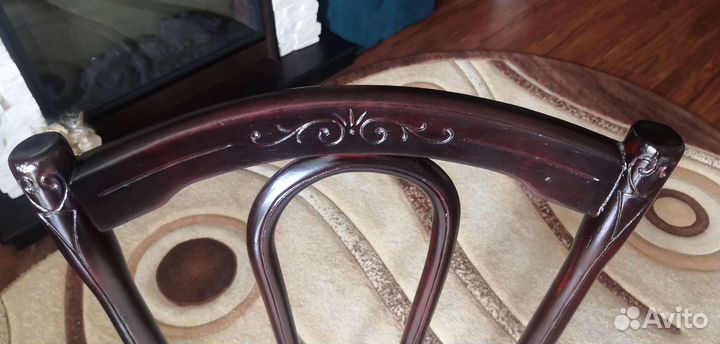 Стул деревянный венский мягкий антикварный