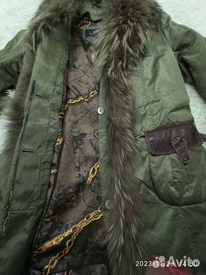 Оливковое зимнее пальто «Подружка ковбоя»
