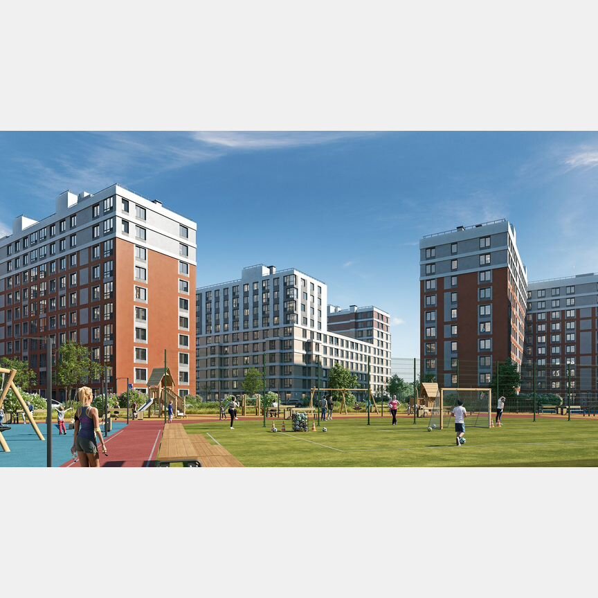 2-к. квартира, 58,6 м², 6/10 эт.