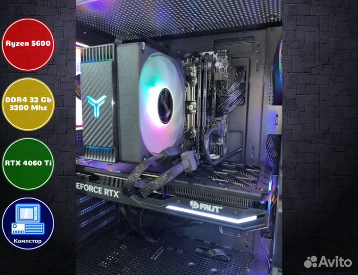 Сборка пк AMD5600-RTX4060Ti-32DDR4-OUZ15489670-A520