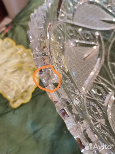 Большая хрустальная ваза СССР