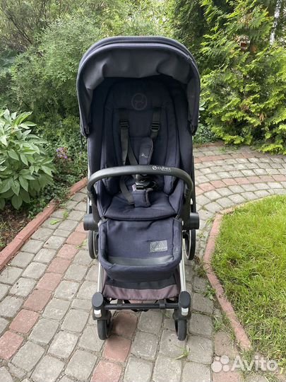 Коляска cybex priam lux midnight blue-navy 2 в 1