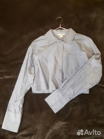 Укороченная хлопковая рубашка ostin