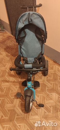 Детский велосипед с родительской ручкой