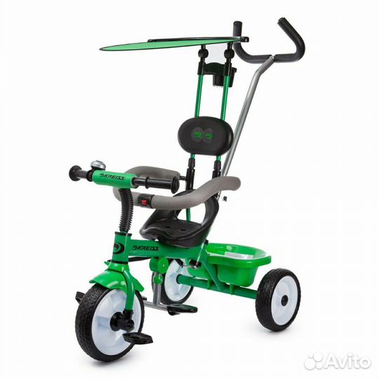 Велосипед трехколесный Kreiss c. тентом