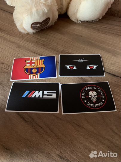 Стикер наклейка на банковскую карту