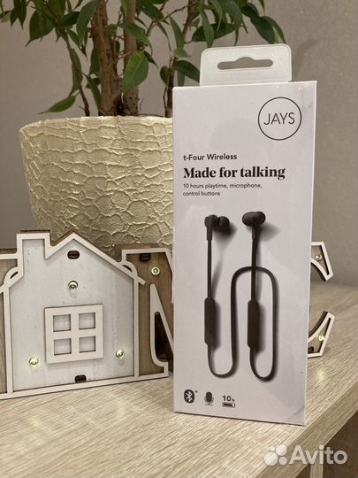 Беспроводные наушники Jays t-Four Wireless, black