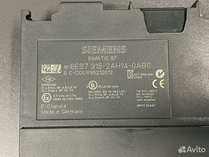 Siemens 6ES7 315-2AH14-0AB0 новый, 1 шт