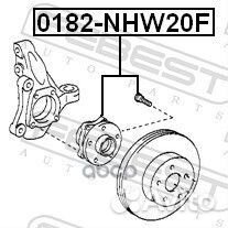 Ступица колеса toyota prius 03- пер. 0182NHW20F